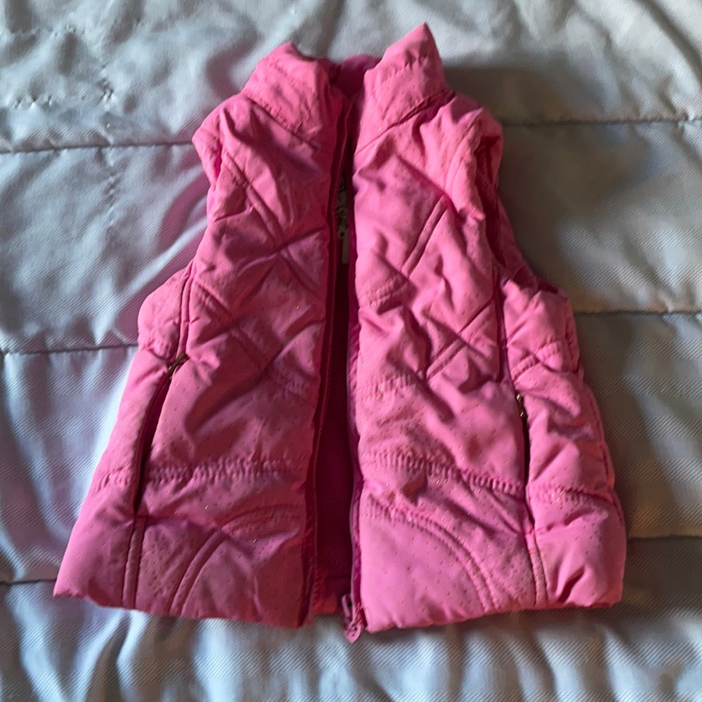 Pink Puffer Winter Vest 24MO.